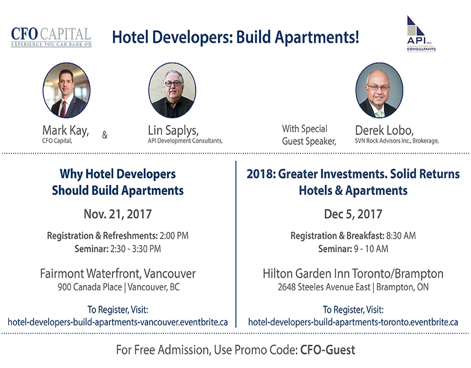 Hotel Developers Build Apartments - Toronto