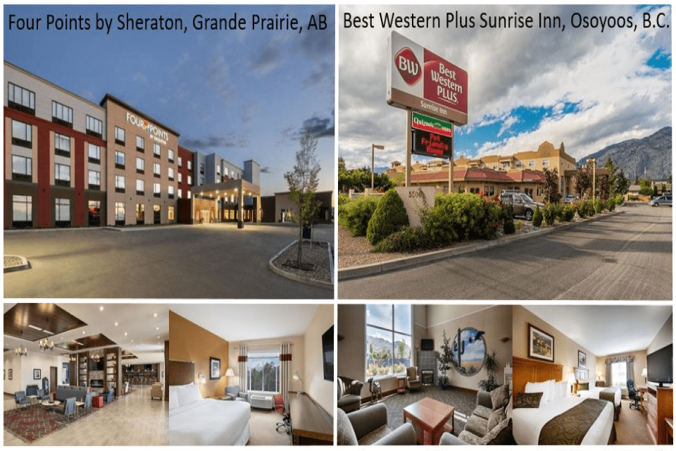 Four Points Grand Prairie & BW Plus Osoyoos