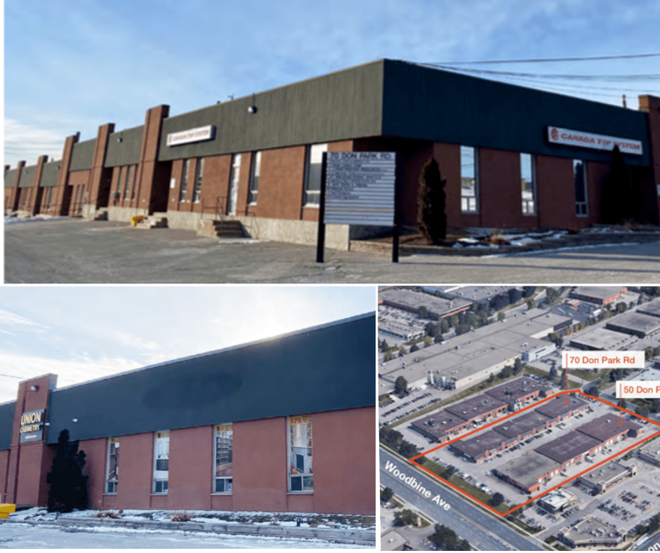 Recent Financing: Industrial 50 & 70 Don Park Road, Markham